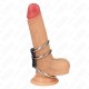 KINK ANILLO PENE TRIPLE METAL 37 CM A 5 CM CONECTADOS CON CUERO