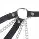 SUBBLIME 953713 CINTURaN DE BONDAGE PUNK HEBILLA METAL NEGRO TALLA aNICA