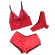 SUBBLIME 953898 CAMISaN DE SEDA Y ENCAJE PANTIES ROJO S M