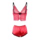 SUBBLIME 953898 CAMISaN DE SEDA Y ENCAJE PANTIES ROJO S M