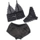 SUBBLIME 953911 CAMISaN DE SEDA Y ENCAJE PANTIES NEGRO S M
