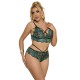 SUBBLIME 954086 SUJETADOR PANTIES ENCAJE VERDE S M