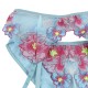 SUBBLIME 954116 SUJETADOR PANTIES CON LIGUERO DISEaO FLORAL AZUL L XL