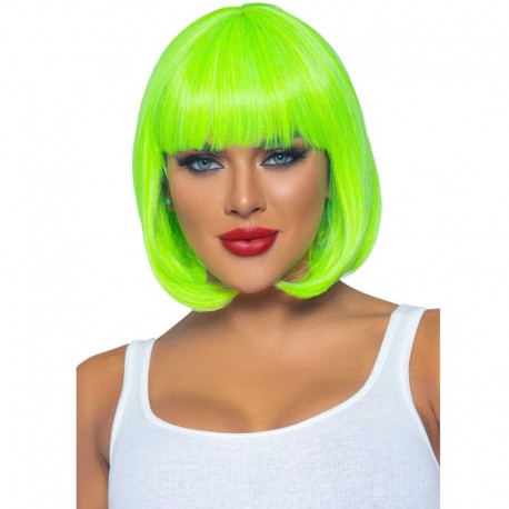 LEG AVENUE PELUCA BOB FLUORESCENTE VERDE NEON