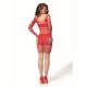 PASSION BS 105 BODYSTOCKING ROJO TALLA aNICA