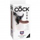 KING COCK HARNESS CON PENE REALISTICO MARRON 203 CM