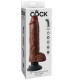 KING COCK DILDO VIBRADOR CON TESTICULOS 255 CM COLOR MARRON