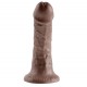KING COCK 6 PENE MARRON 152 CM