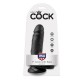 KING COCK 7 PENE REALISTICO NEGRO 178 CM