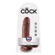 KING COCK 7 PENE REALISTICO MARRON 178 CM