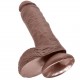 KING COCK 8 PENE REALISTICO MARRON 203CM