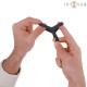 INTENSE CARSON ANILLO DOBLE PARA PENE SILICONA NEGRO MODELO 4