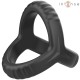 INTENSE CARSON ANILLO DOBLE PARA PENE SILICONA NEGRO MODELO 4