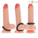 INTENSE HUGH 3 ANILLOS BaSICOS PARA PENE SILICONA NEGRO