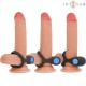 INTENSE ALEX ANILLO DOBLE VIBRADOR PENE 10 VIBRACIONES NEGRO
