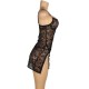 SUBBLIME 954185 BABYDOLL DE ENCAJE CON TIRANTES AJUSTABLES NEGRO S M