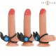 INTENSE SAM ANILLO DOBLE VIBRADOR PENE 10 VIBRACIONES NEGRO