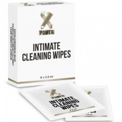 XPOWER - INTIMATE CLEANING WIPES TOALLITAS LIMPIEZA INTIMA 6 UNIDADES