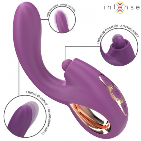 INTENSE LALI VIBRADOR PUNTO G MULTIFUNCIaN ESTIMULACIaN EMPUJE VIBRACIaN MORADO