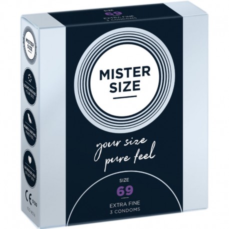 MISTER SIZE PRESERVATIVOS TALLA XXXL 69 MM 3 UNIDADES