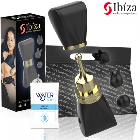 IBIZA SET ESTIMULADOR CLITORIS LAZO CON 3 CABEZALES