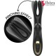 IBIZA VIBRADOR HI TECH RABITT POR ONDAS CLITORIALES Y DOBLE CLAMPING NEGRO DOBLE CLAMPING NEGRO