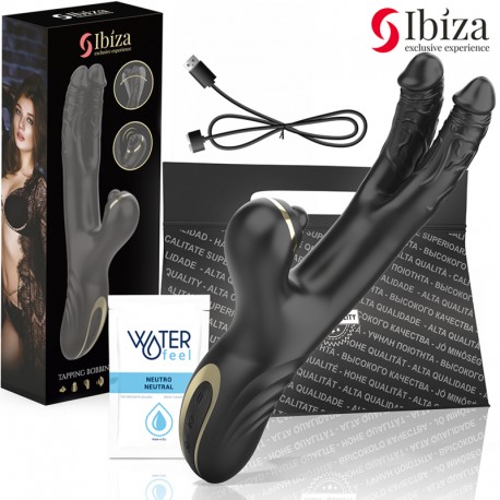 IBIZA VIBRADOR HI TECH RABITT CLITORIAL POTENTE Y DOBLE WAVE TWO DRAGONS
