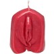 DIABLO PICANTE VELA FORMA VAGINA ROJO