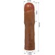 PRETTY LOVE KYLIAN FUNDA PARA PENE CON EXTENSIaN DE 76 CM MULATO