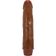 BAILE DWARF VIBRADOR REALaSTICO 21 CM MULATO
