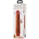 BAILE DWARF VIBRADOR REALaSTICO 21 CM MULATO