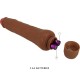 BAILE DRYAD VIBRADOR REALaSTICO 25 CM MULATO