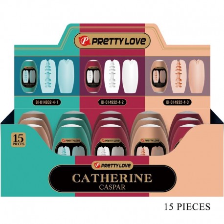 PRETTY LOVE CASPAR PACK 15 MASTRUBADORES MASCULINOS VARIOS