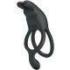 PRETTY LOVE SETH DOBLE ANILLO VIBRADOR RABBIT 7 VIBRACIONES NEGRO