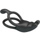 PRETTY LOVE SETH DOBLE ANILLO VIBRADOR RABBIT 7 VIBRACIONES NEGRO