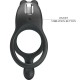 PRETTY LOVE SETH DOBLE ANILLO VIBRADOR RABBIT 7 VIBRACIONES NEGRO