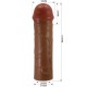 PRETTY LOVE NILE FUNDA PARA PENE CON EXTENSIaN DE 25 CM MULATO