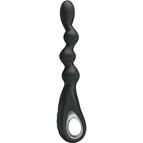 PRETTY LOVE FEDERER VIBRADOR ANAL 12 VIBRACIONES NEGRO