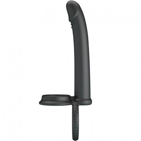 PRETTY LOVE MOSES ANILLO DOBLE PENE PARA DONLE PENETACIaN NEGRO