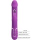 PRETTY LOVE KAMPAS VIBRADOR RABBIT MULTIFUNCIaN 3 EN 1 MORADO
