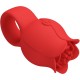 PRETTY LOVE JAE VIBRADOR DE DEDO FORMA DE ROSA 10 VIBRACIONES ROJO