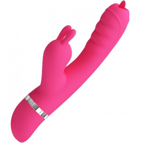 PRETTY LOVE PHOENIX VIBRADOR RABBIT MULTIFUNCIaN ROSA