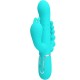 PRETTY LOVE CAMMY TRIPLE VIBRADOR RABBIT MULTIFUNCIaN 4 EN 1 AZUL