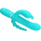 PRETTY LOVE CAMMY TRIPLE VIBRADOR RABBIT MULTIFUNCIaN 4 EN 1 AZUL
