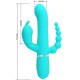 PRETTY LOVE CAMMY TRIPLE VIBRADOR RABBIT MULTIFUNCIaN 4 EN 1 AZUL