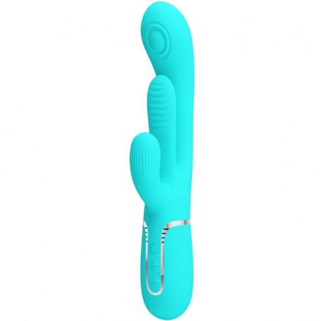 PRETTY LOVE SHANIA TRIPLE VIBRADOR RABBIT MULTIFUNCIaN 3 EN 1