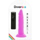 DIVERSIA DILDO FLEXIBLE CON VIBRACION LILA 23 CM O 43 CM
