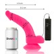 DIVERSIA DILDO FLEXIBLE CON VIBRACION ROSA 215 CM O 45 CM
