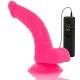 DIVERSIA DILDO FLEXIBLE CON VIBRACION ROSA 215 CM O 45 CM