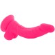 DIVERSIA DILDO FLEXIBLE CON VIBRACION ROSA 215 CM O 45 CM